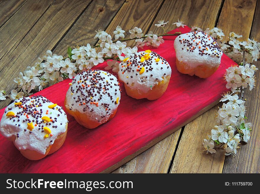 Easter Cupcakes And A Cherry Twig