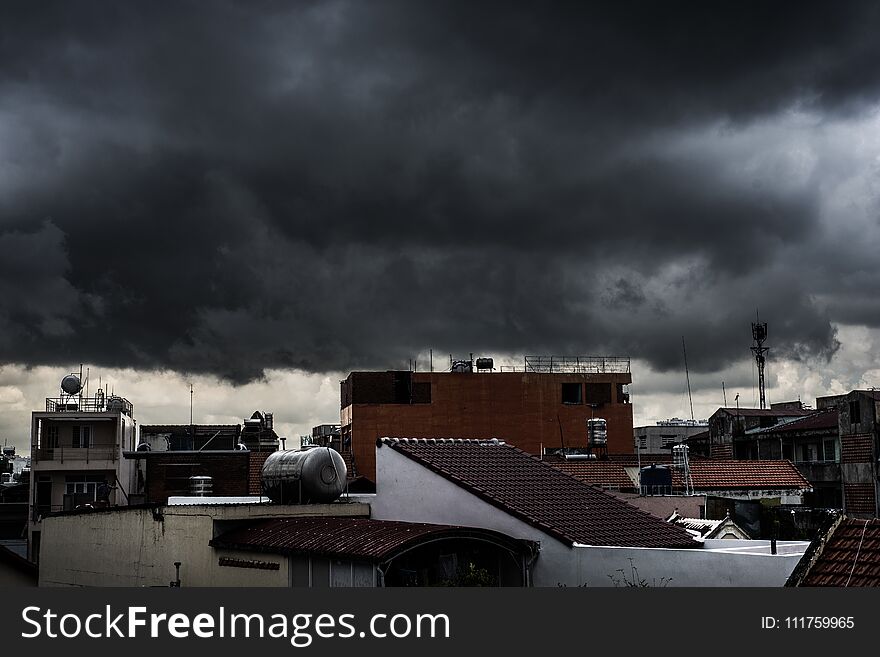 Monsoon Clouds On Ho Chi Minh City, Vietnam