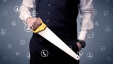 Handsome Man Standing With Tool On His Hand Royalty Free Stock Photo