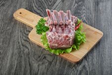 Lamb Frenched Rack Stock Images