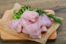 Raw Sliced Turkey Royalty Free Stock Photos Raw Sliced Turkey Royalty Free Stock Photos