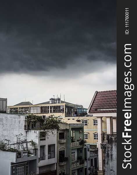 Monsoon Clouds On Ho Chi Minh City, Vietnam