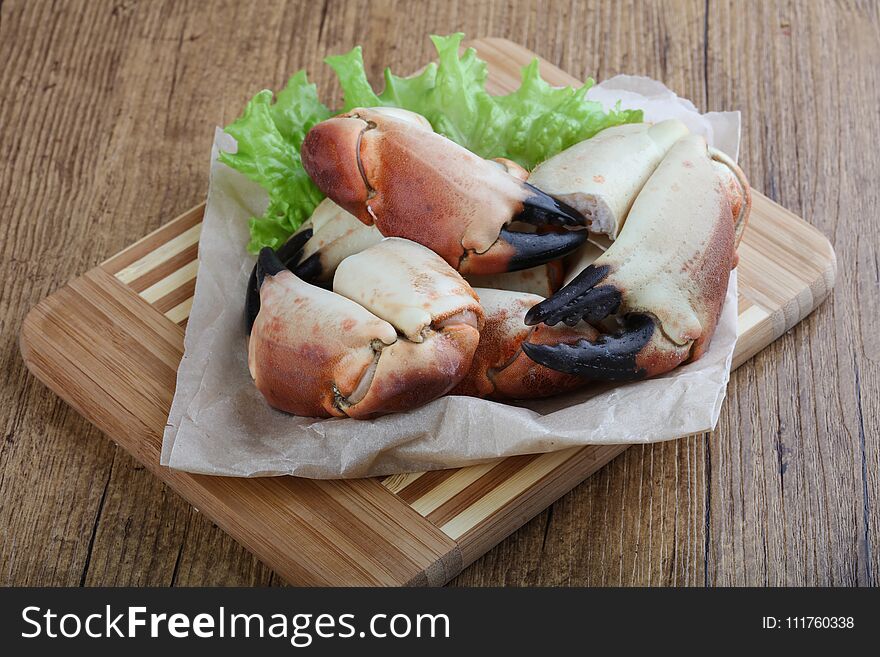 Fresh seafood - Crad claws with delicacy meat. Fresh seafood - Crad claws with delicacy meat