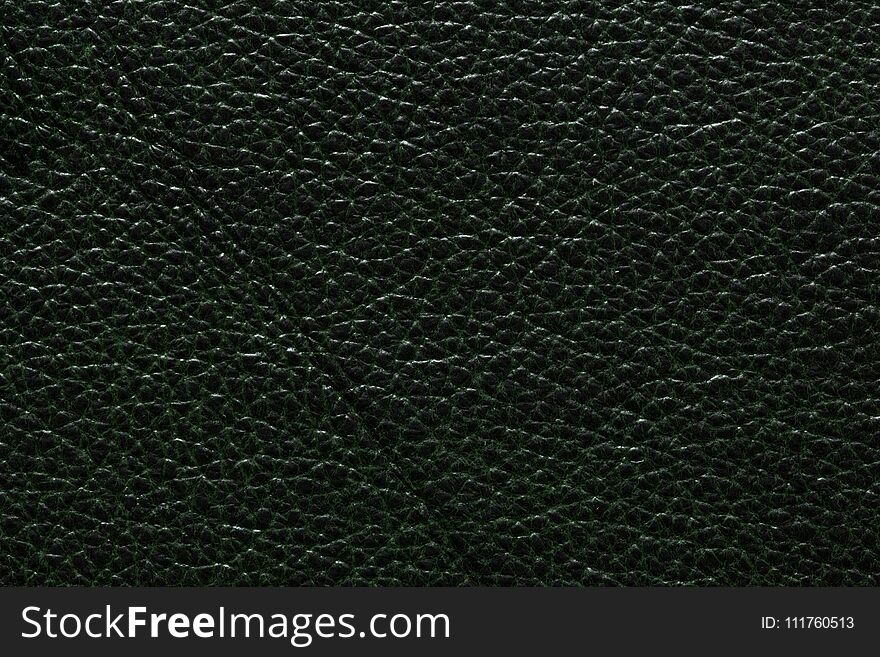 Perfective dark green leather texture. High resolution photo.