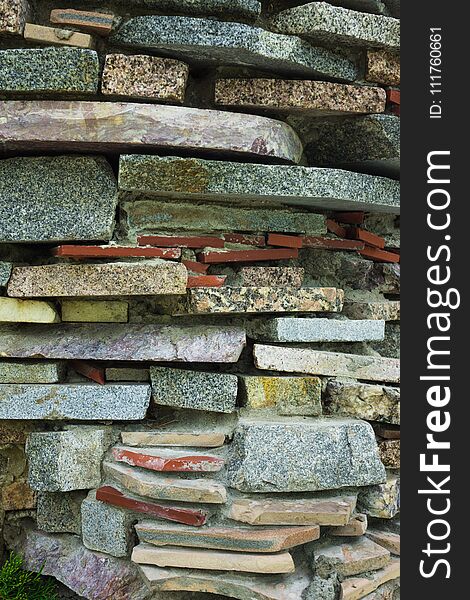 Texture of the stone wall. Graphic resource.