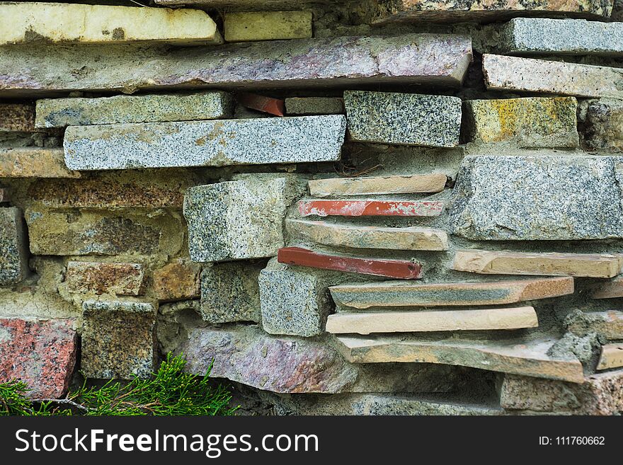 Texture of the stone wall. Graphic resource.