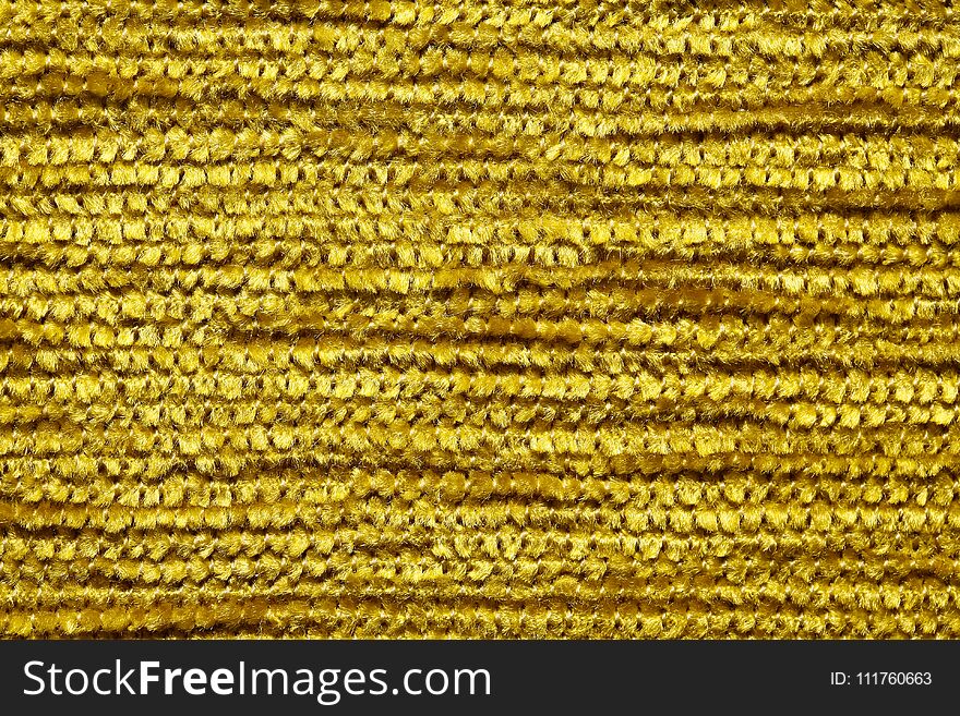 Colourful yellow textile background.