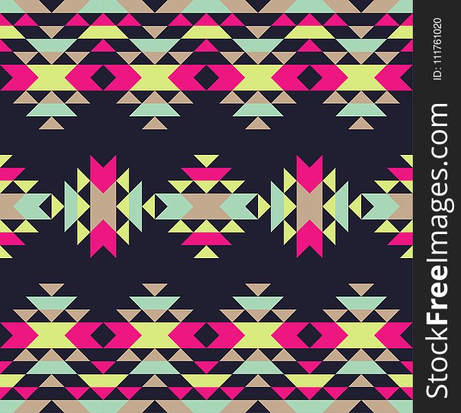 Ethnic boho seamless pattern. Tribal pattern. Folk motif. Textile rapport.