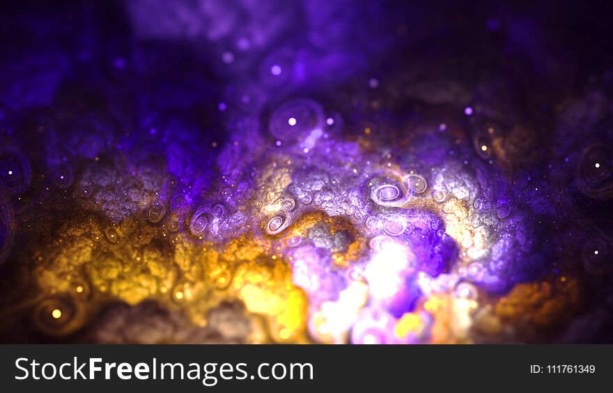 Dreamy Cloud Galaxy fractal art