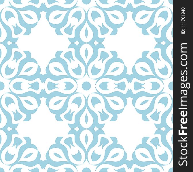 Floral background with navy blue seamless pattern