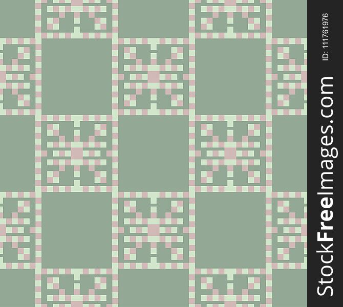 Olive green seamless geometric pattern