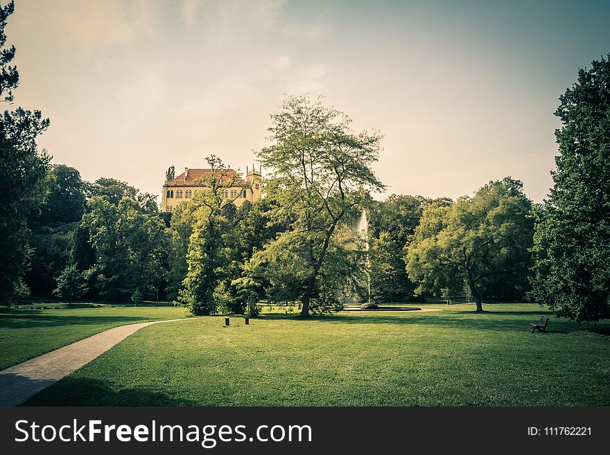 Royal Park Stromovka Královská Obora Stromovka in Prague, Czech Republic