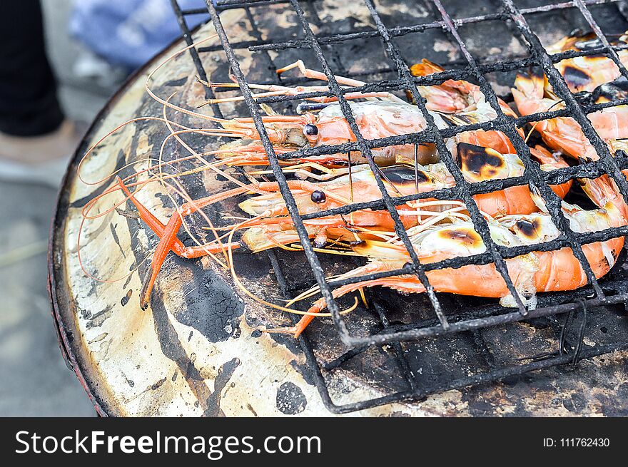 Shrimp on the grill