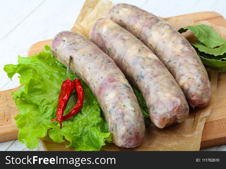 Raw Sausages For Cooking