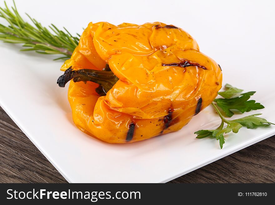 Grilled Yellow Pepper