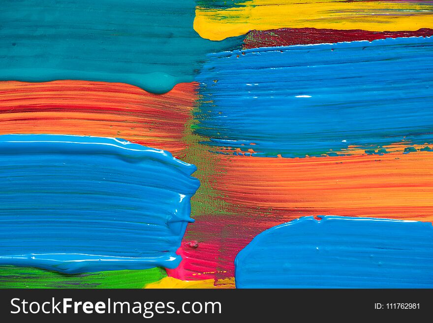 Abstract Art Background. Hand Painted.