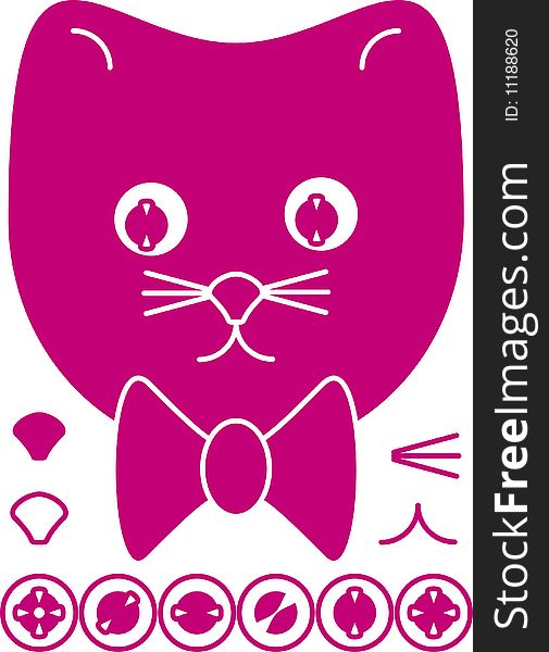 Icon web internet game play cat right round. Icon web internet game play cat right round