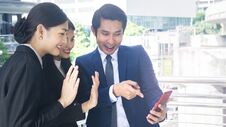 Group Smart Business People Of Man And Woman Talk Together And V Stock Photo Group Smart Business People Of Man And Woman Talk Together And V Stock Photo