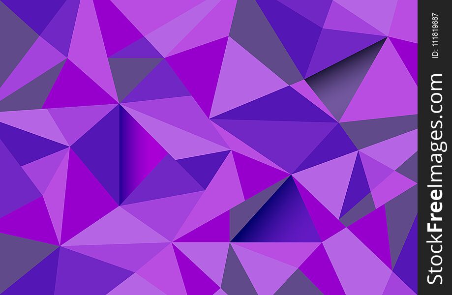 Colorful abstract polygon