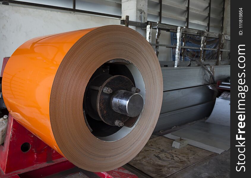 a roll of coil steel i
