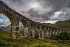 Glenfinnan Viaduct In Scottish Highlands Stock Photo