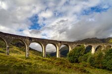 Glenfinnan Viaduct In Scottish Highlands Royalty Free Stock Images