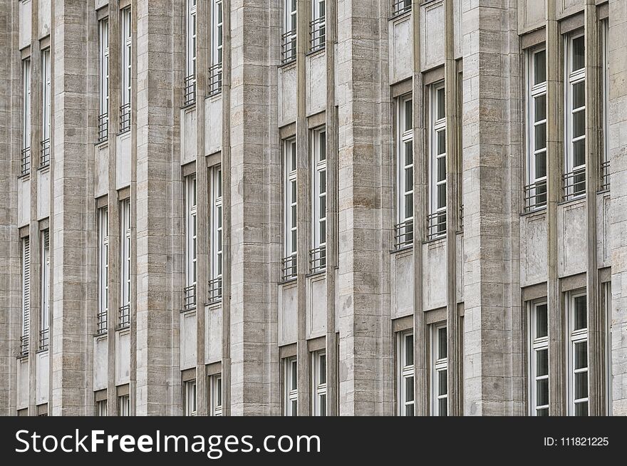 Big concrete urban building background