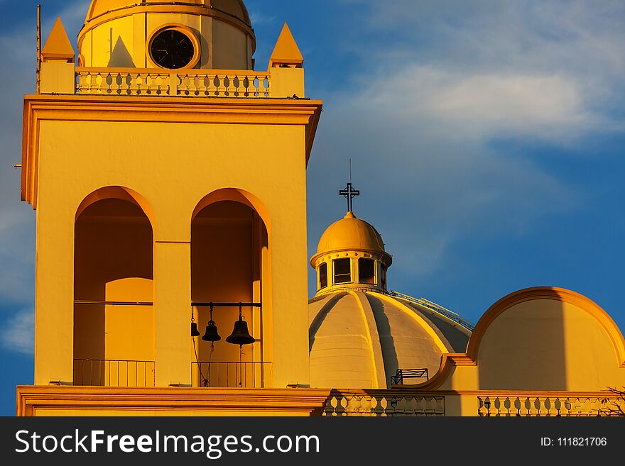 Beautiful colonial architecture in El Salvador, Central America