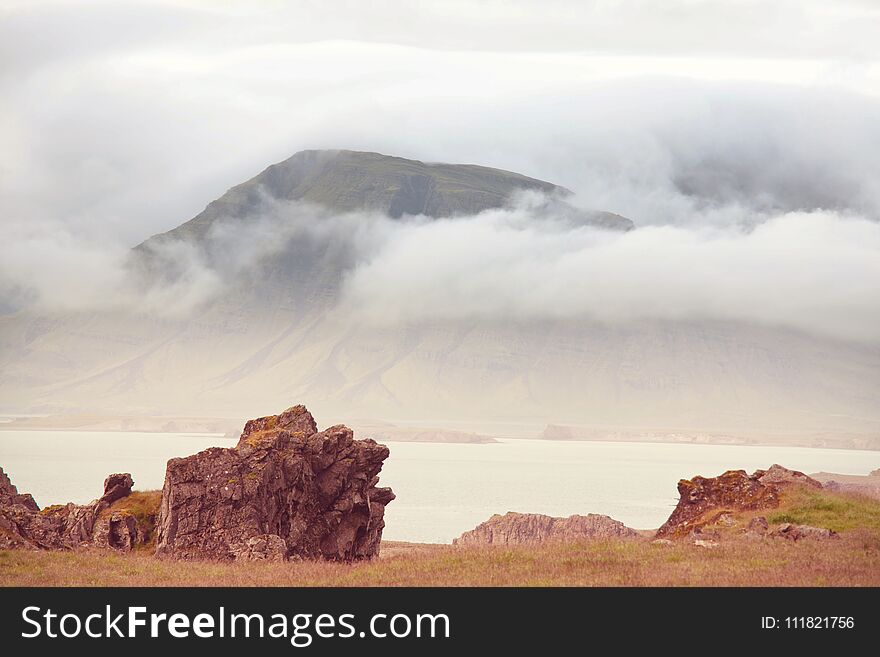 Rough Arctic terrain of Iceland