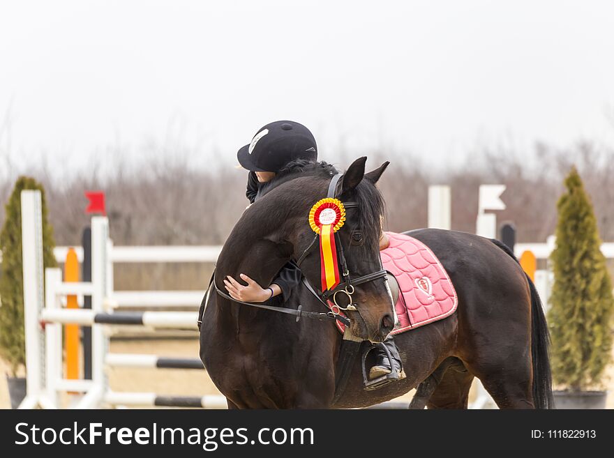 Cute Moment Between A Girl And A Horse