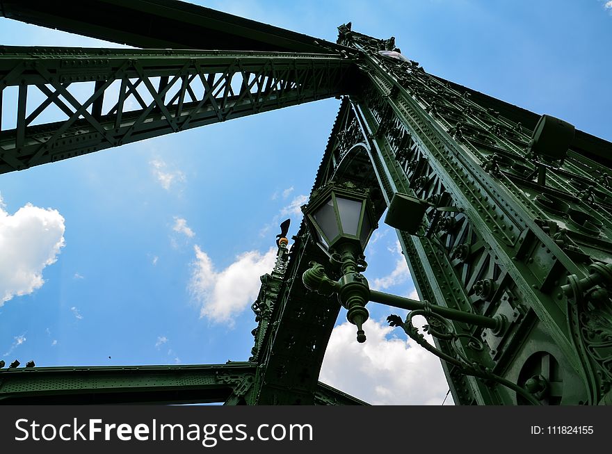 Low Angle Photo Of Metal Bridge