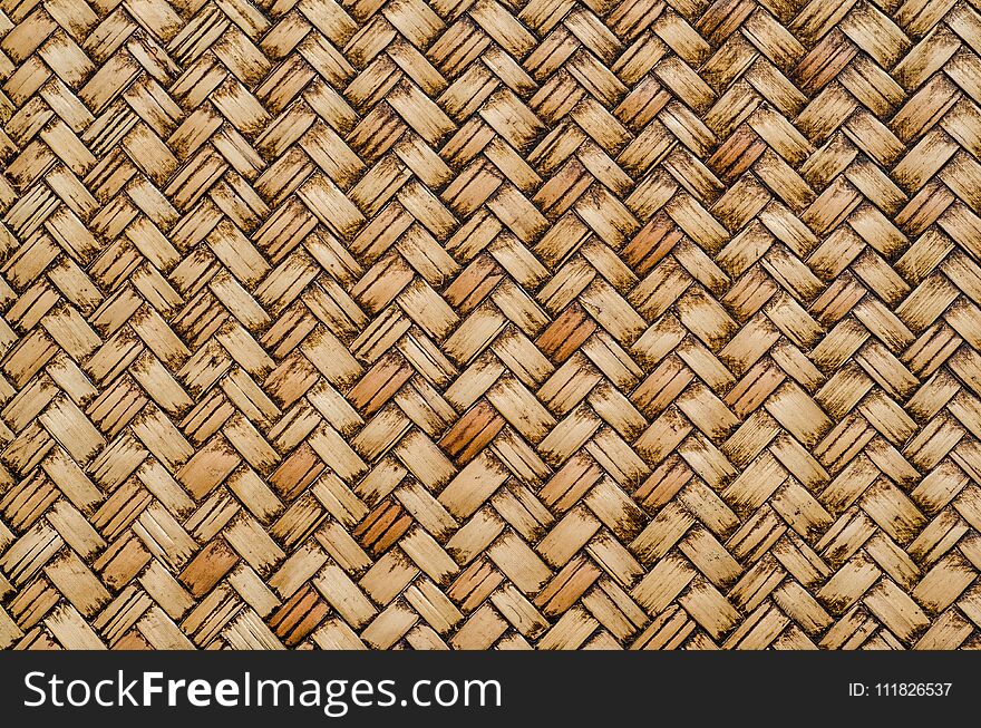Wooden texture background, Thai handcraft.
