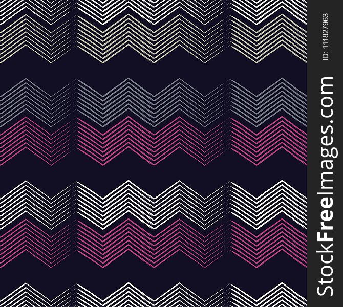 Seamless geometric pattern. Zigzag pattern. Scribble texture.
