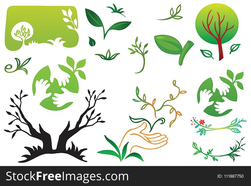 Go Green Logo, Icon And Vector Illustration