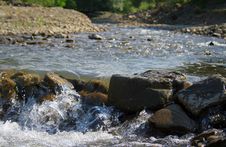 Landscape With A Mountain River Stock Photos Landscape With A Mountain River Stock Photos