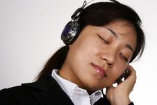 Asian Businesswoman Listening Royalty Free Stock Image Asian Businesswoman Listening Royalty Free Stock Image