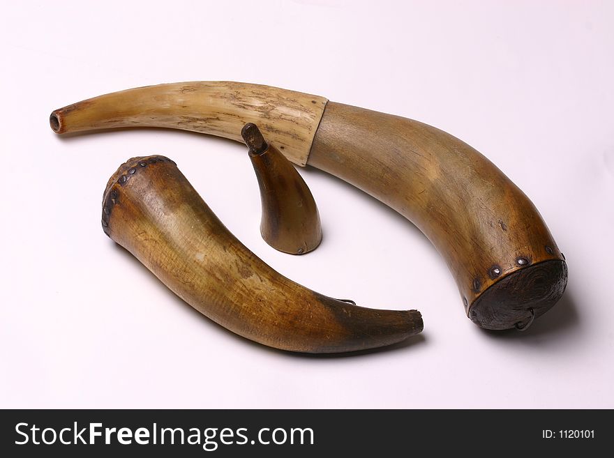 Powder Horns for Black Powder and Percussion Caps