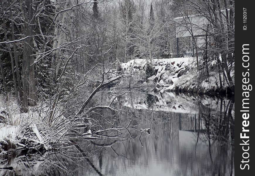 While stopped to stretch our legs in Bangcroft Ont.  I noticed this calming scene a few feet away. While stopped to stretch our legs in Bangcroft Ont.  I noticed this calming scene a few feet away