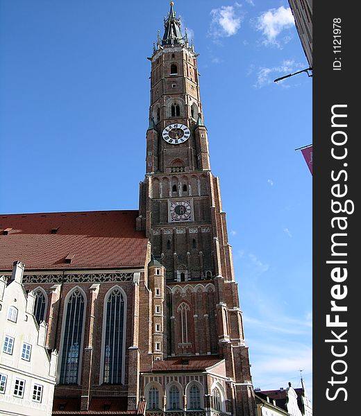 St. Martin Church in Landshut a town in bavaria.