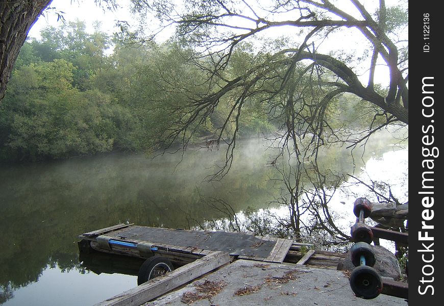 Morning on the river. Morning on the river