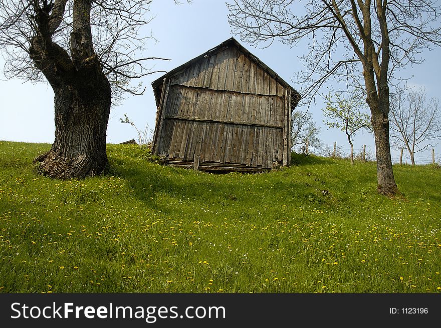 House at the village. House at the village