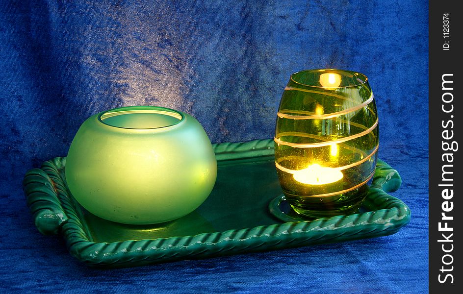 Still Life In Green And Blue 8