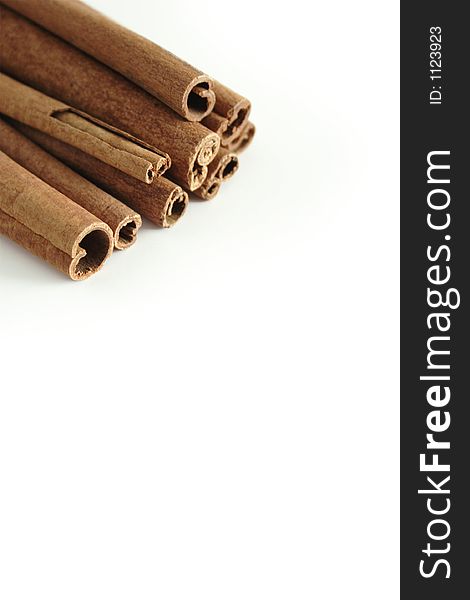 Cinnamon Sticks with room for copy, shallow DOF.
