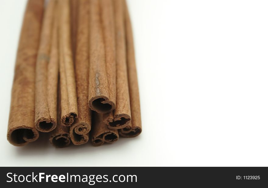 Cinnamon Sticks with room for copy, shallow DOF.