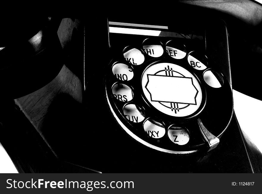 Black Antique Telephone circa 1950's