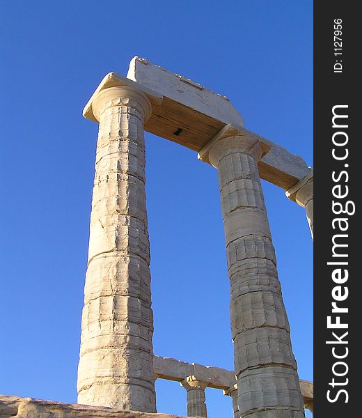 Temple of Poseidon at Sounion, Greece. Temple of Poseidon at Sounion, Greece