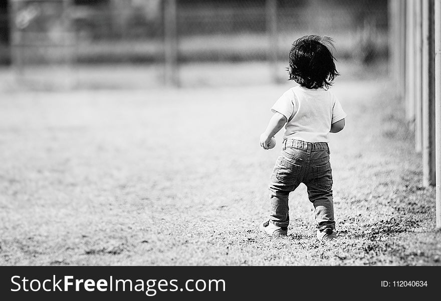 Child, Photograph, Black And White, Person
