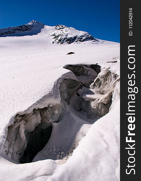 Mountainous Landforms, Nunatak, Snow, Mountain