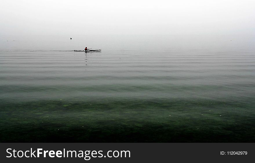Horizon, Sea, Fog, Calm
