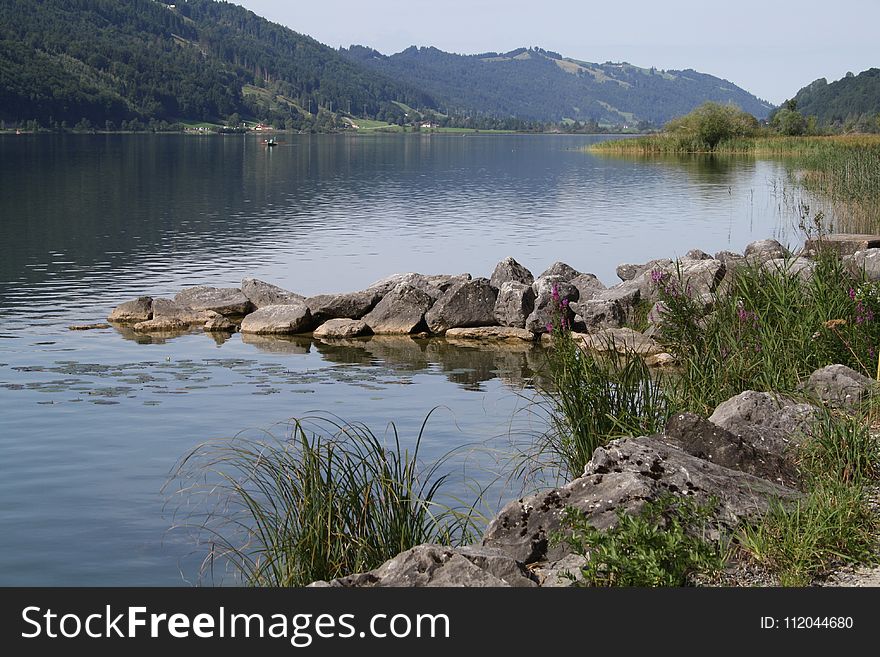 Water, Body Of Water, Lake, Bank